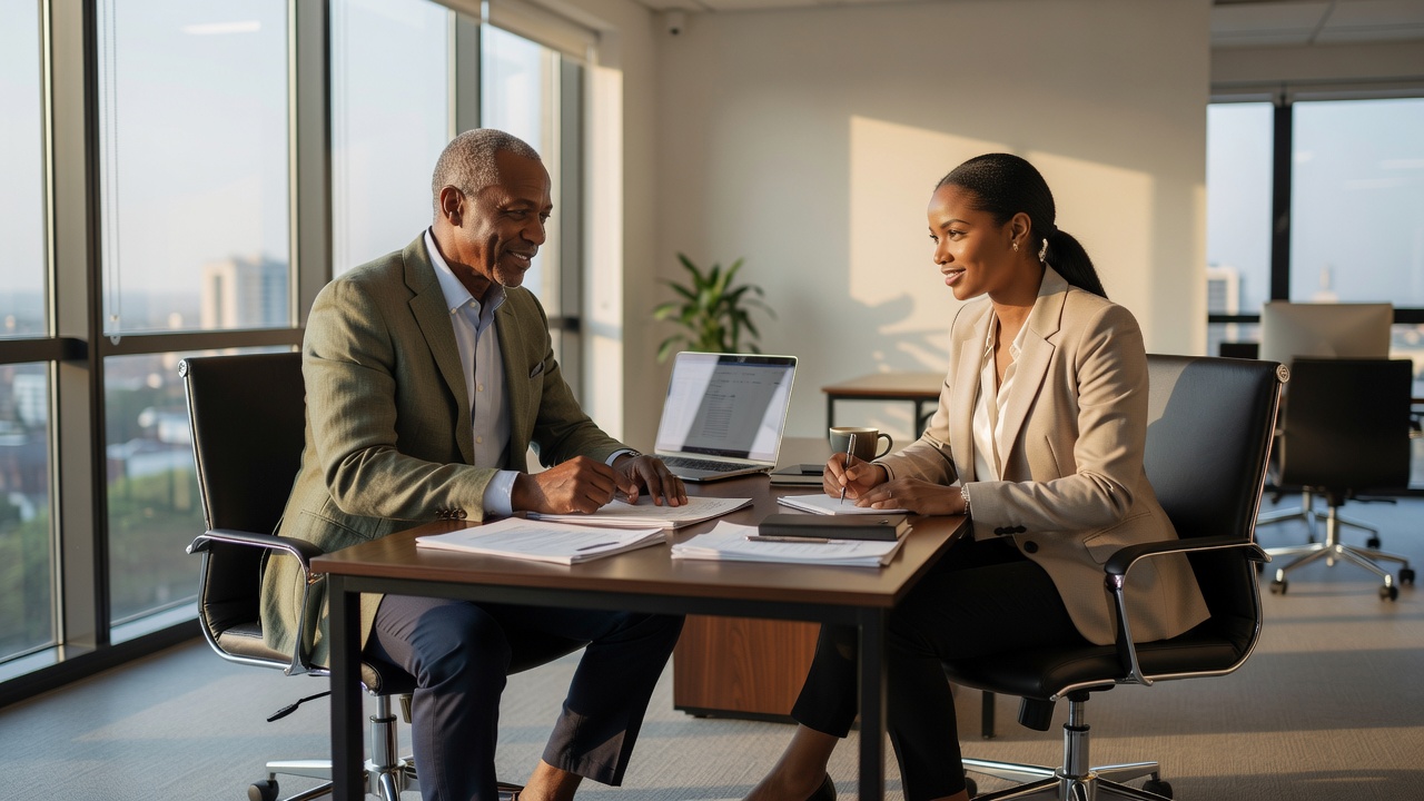 One-on-one mentoring session